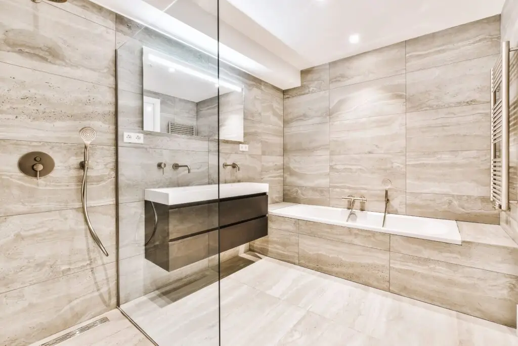 HSDI Construction, LTD. Youngstown Handyman Services & Remodeler bathroom remodel glass shower